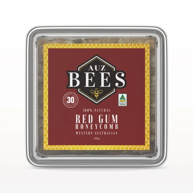 【Auz bees 澳蜜工坊】赤桉蜂巢蜜TA30-300gX1盒 雙11推薦
