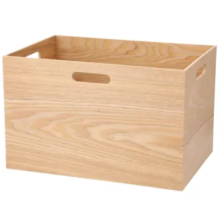 【NITORI 宜得利家居】木製收納盒 NATURAL2 寬高型NA(收納盒 木製 NATURAL2 寬高型)