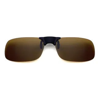 【SUNS】近視專用 偏光 方形款經典茶 磁吸式夾片 Polaroid太陽眼鏡/墨鏡 抗UV400(防眩光/反光/磁鐵原理)