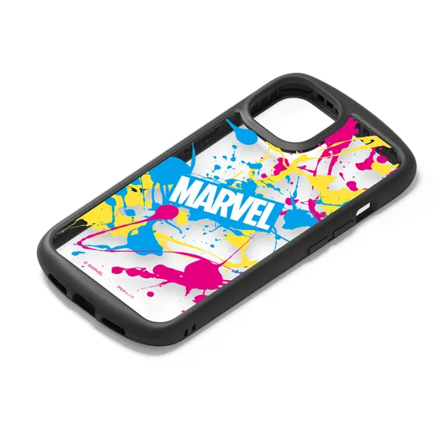 【iJacket】iPhone 13/13 Pro/13 Mini/13 Pro Max Marvel軍規9H玻璃手機殼(漫威Logo)