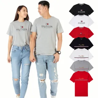 【Tommy Hilfiger】TOMMY 經典百搭爆款LOGO圖案短袖T恤 上衣-多色組合(平輸品/短T)