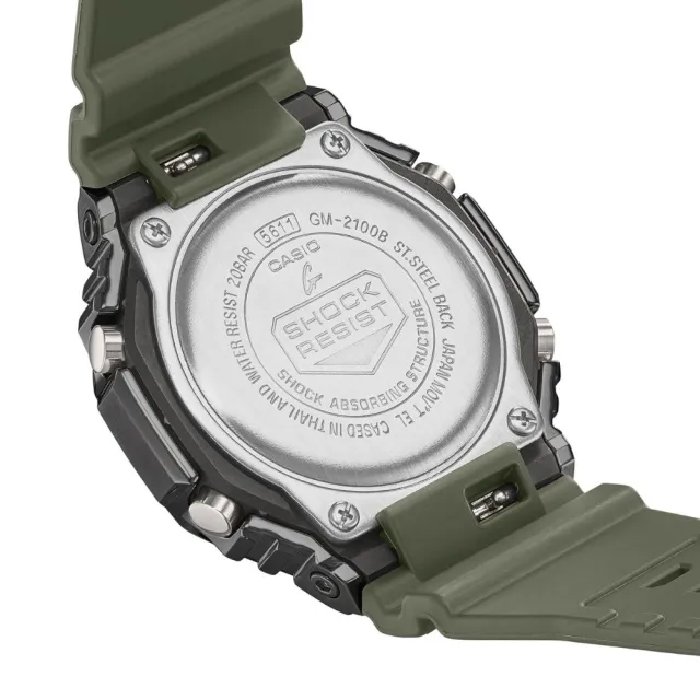 【CASIO 卡西歐】八角金屬原創經典G-SHOCK系列(GM-2100B-3A)