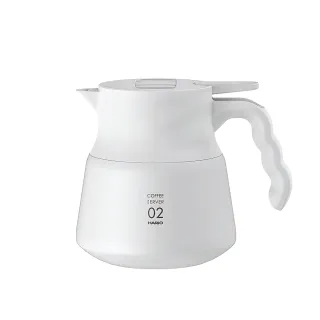 【HARIO】V60不鏽鋼保溫咖啡壺白PLUS(600ml)