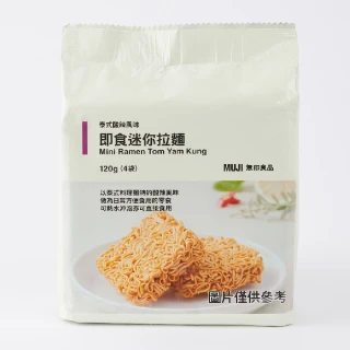 【MUJI 無印良品】即食迷你拉麵/泰式酸辣風味/120g/4入