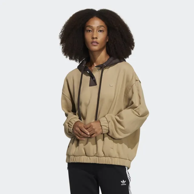 【adidas 愛迪達】運動上衣 長袖上衣 連帽上衣 帽T 女 CO Hoody 2(HC0314)