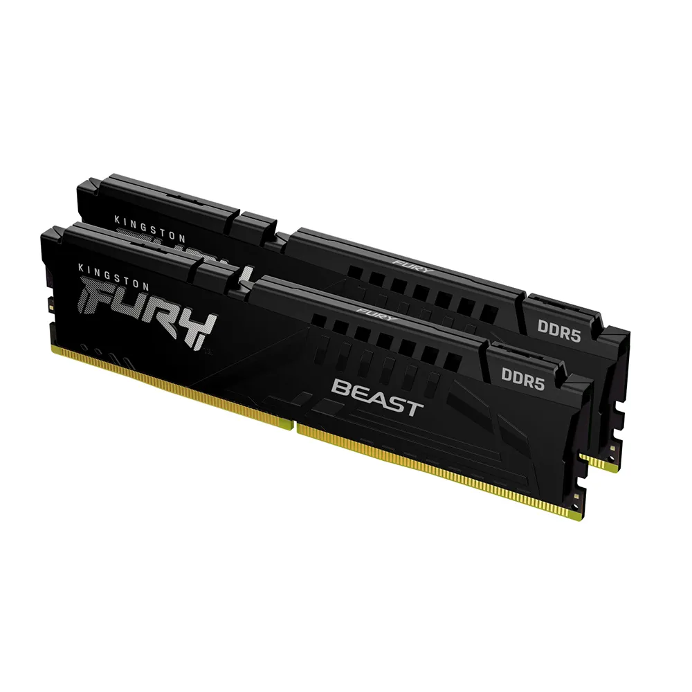 【Kingston 金士頓】FURY DDR5-5200 16GBX2 PC用超頻記憶體(KF552C40BBK2-32)