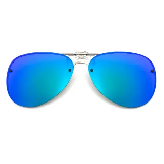 【SUNS】近視專用 偏光 飛行員款綠水銀 夾片 Polaroid太陽眼鏡/墨鏡 抗UV400(可掀式/防眩光/反光)
