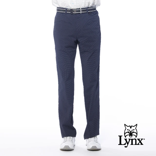 Lynx Golf 男款彈性舒適腰圍兩側鬆緊帶素面基本款後袋