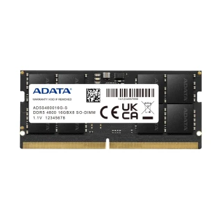 【ADATA 威剛】DDR5/4800 16GB 筆記型記憶體(AD5S480016G-S)