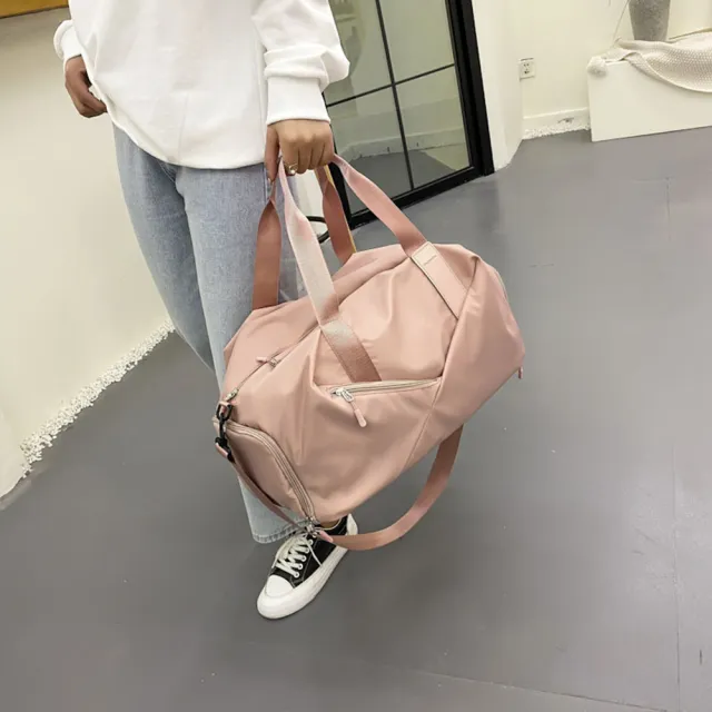 【BONum 博紐】雙11 Y設計乾溼分離輕旅行健身包附鞋袋(鞋袋 乾溼分離 健身 瑜珈 旅行袋 