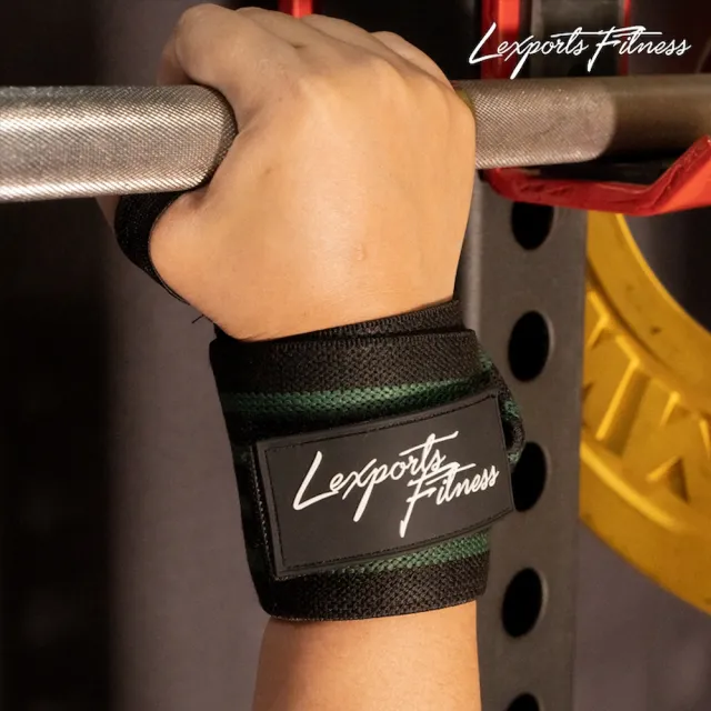 【LEXPORTS 勵動風潮】重量訓練健身護腕 / 高重磅彈力/L50(護腕 重磅 健身 重訓)