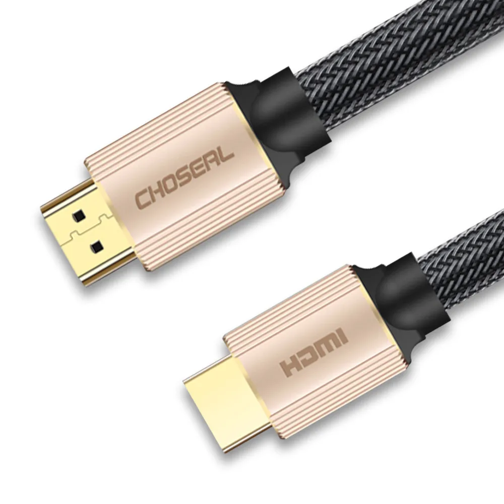 【日本秋葉原】HDMI2.0高畫質4K工程級影音編織傳輸線 香檳金/1.5M