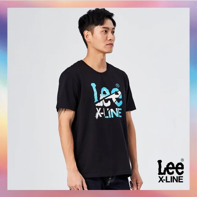 【Lee】出清品-男裝 短袖T恤 / 系列噴墨大LOGO 共2色 標準版型(LL220008K11 / LL220008K14)