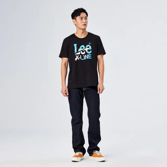 【Lee 官方旗艦】男裝 短袖T恤 / 系列噴墨大LOGO 共2色 標準版型(LL220008K11 / LL220008K14)
