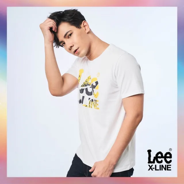 【Lee】出清品-男裝 短袖T恤 / 系列噴墨大LOGO 共2色 標準版型(LL220008K11 / LL220008K14)