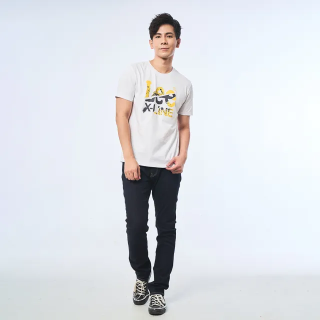 【Lee】出清品-男裝 短袖T恤 / 系列噴墨大LOGO 共2色 標準版型(LL220008K11 / LL220008K14)