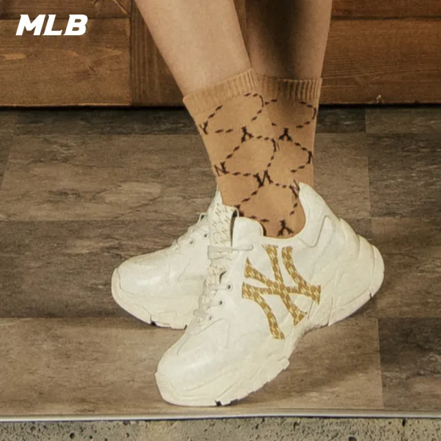 【MLB】老花系列 老爹鞋 Monogram Chunky 紐約洋基隊(3ASHCM01N-50IVS)