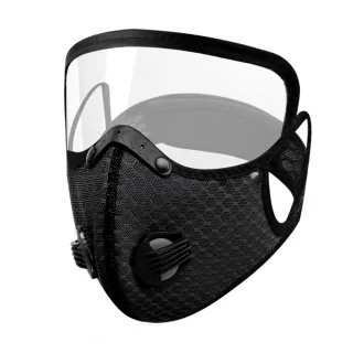 【CS22】可拆卸防護鏡片呼吸閥過濾防護口罩(運動口罩)