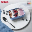 【Tefal 特福】無縫膠圈彩色PP密封保鮮盒800ML(三件組)