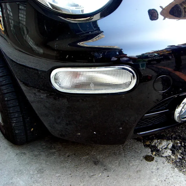 【IDFR】VW 福斯 Beetle 金龜車 1999~2005 鍍鉻銀 方向燈框 飾貼(車燈框 方向燈框 前保桿飾框)