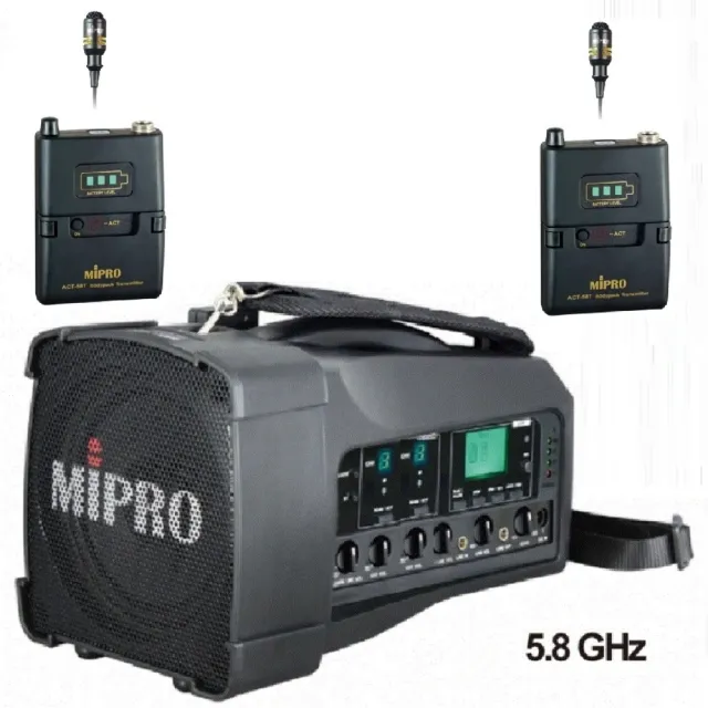 【MIPRO】最新三代肩掛式5G藍芽無線喊話器(MA-100D代替MA-100DB)