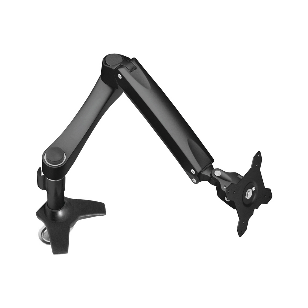 【HE Mountor】HE 鋁合金穿桌型雙節懸臂懸浮式螢幕支架 - 適用32吋以下平面LED(H20ATi)
