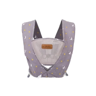 【JoyNa】BestBaby嬰兒背帶背巾X型交叉可調整揹巾(灰色星星)