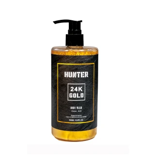 【HUNTER獵香】訂製款持久香氛金箔沐浴膠 500ML/瓶(溫和洗淨 黃金能量)