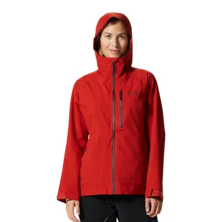 【Mountain Hardwear】Stretch Ozonic Jacket W 輕量彈性防水連帽外套 女款 暗紅 #1985721