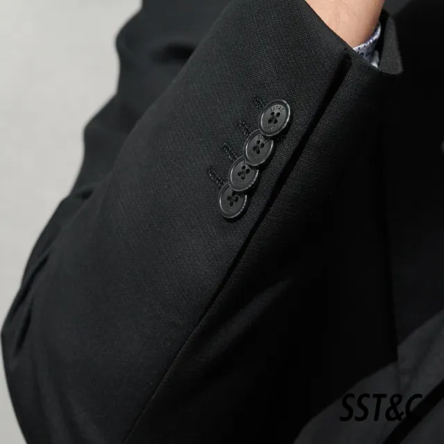 【SST&C 最後65折】黑色標準西裝外套0112203007
