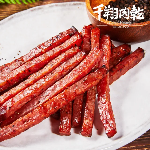 【千翔肉乾】黑胡椒波可棒PORK GOOD(240g/分享包)