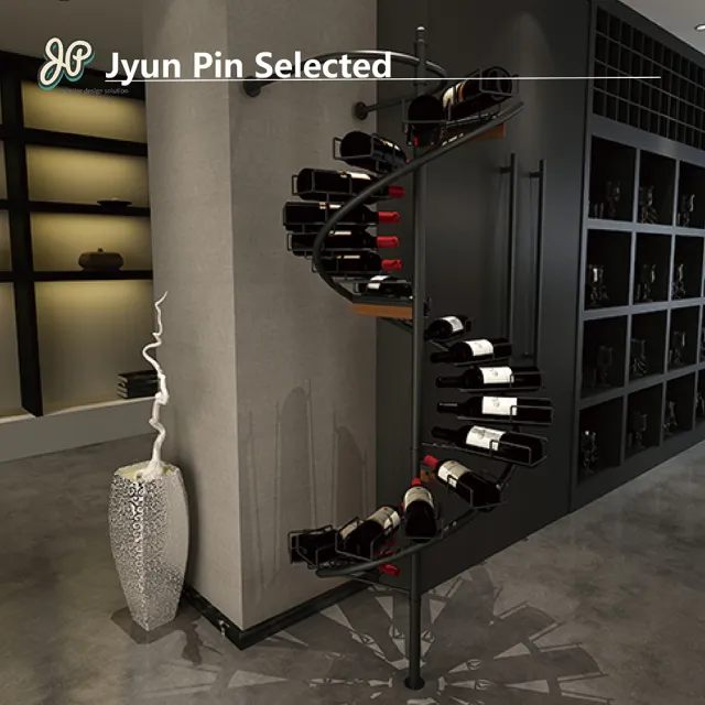 【Jyun Pin 駿品裝修】嚴選螺旋紅酒架 FV518701(儲藏數量 21瓶瓶)