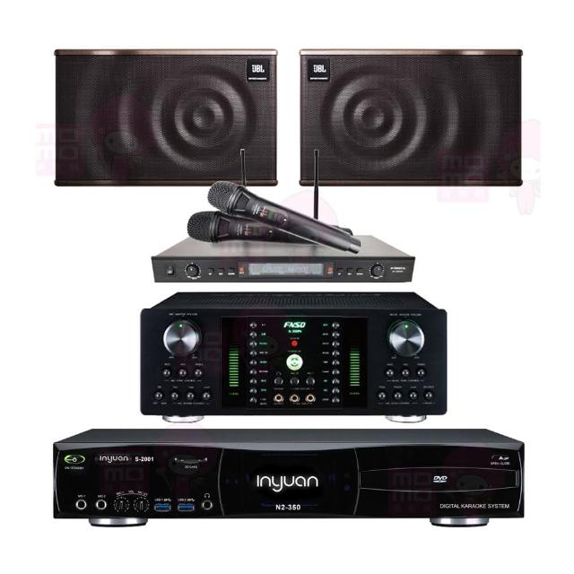 【音圓】S-2001 N2-350+FNSD A-300N+SR-889PRO+JBL MK10(點歌機4TB+擴大機+無線麥克風+喇叭)