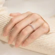 【點睛品】愛情密語 24分 18K金鑽石戒指/線戒(女戒)