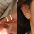 【Oni 歐妮】曙光 耳扣耳針穿式耳環耳釘耳骨環 耳飾925銀針(1對入)