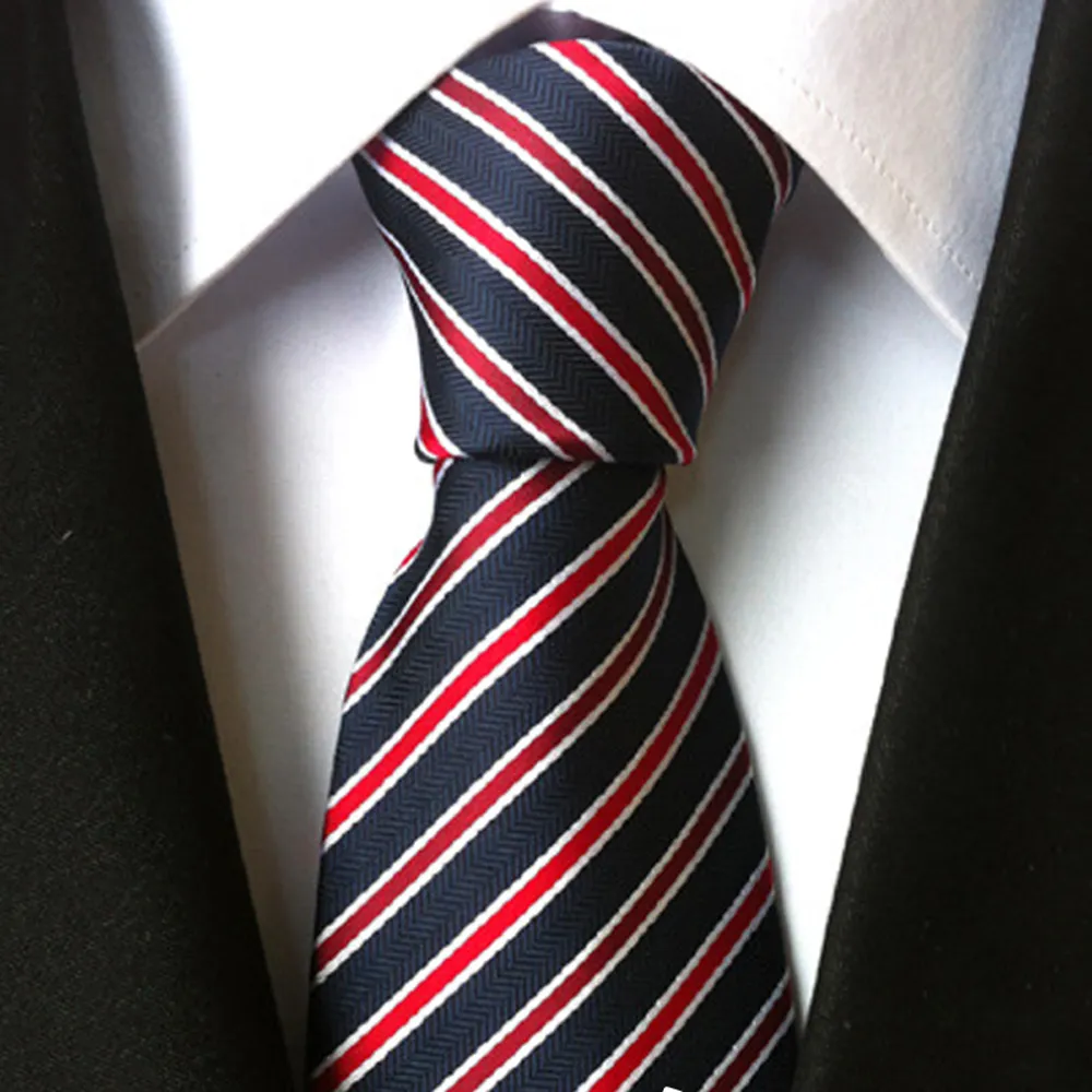 【THE GENTRY 紳】經典紳士商務休閒男性領帶-盒裝-送禮、禮物(紅藍斜紋款)
