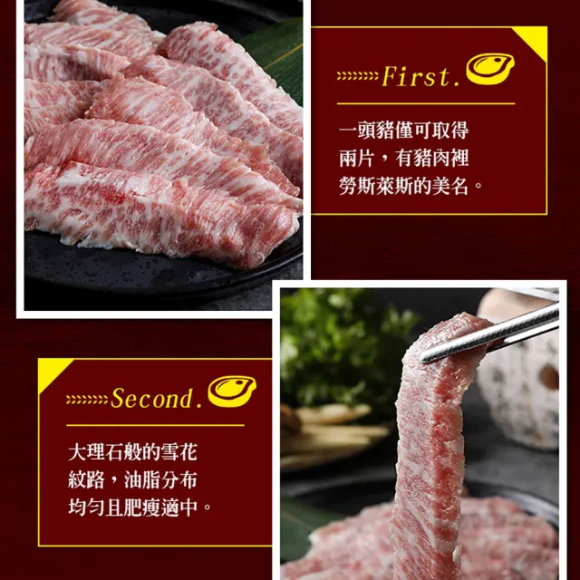 【享吃肉肉】任選999免運 西班牙手切伊比利松阪豬1包(200g±10%/包 中秋烤肉/燒烤)