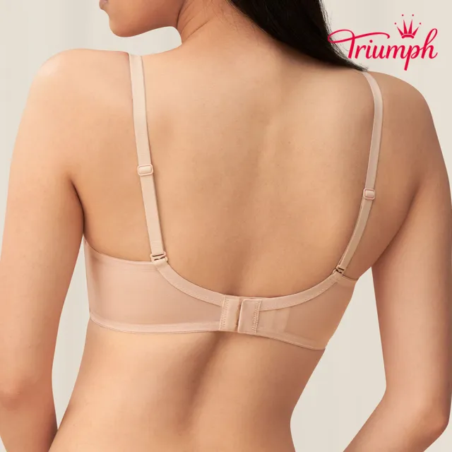 【Triumph 黛安芬】自在零著感系列基本款 無痕透氣 B-E罩杯內衣(知性裸)