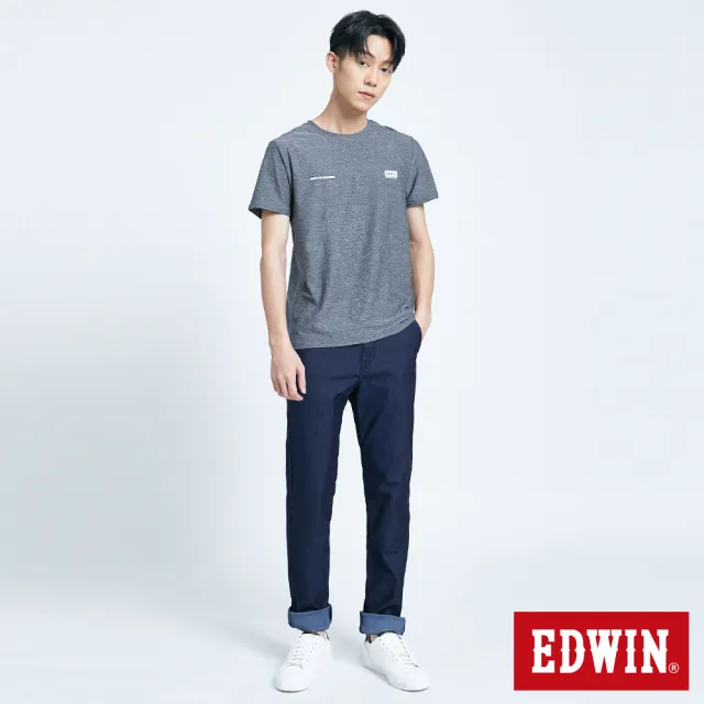 【EDWIN】男裝 JERSEY迦績EJ4超彈力紅標寬直筒牛仔褲(原藍色)