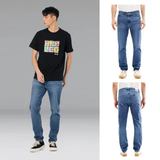 【Lee 官方旗艦】男裝 牛仔褲 / 涼感 731 中腰舒適小直筒 中藍洗水 / Jade Fusion 系列(LL220096452)