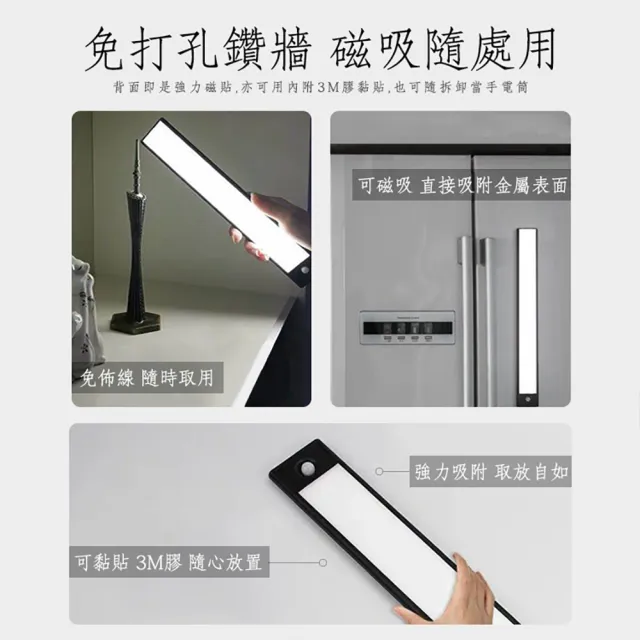 【JOYA LED】LED 生活感應燈條 20公分 三種色溫 可磁吸(櫥櫃燈 人體感應燈 玄關燈 衣櫥燈)
