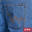 【EDWIN】男裝 大尺碼-JERSEYS迦績EJ7透氣錐形AB牛仔褲(石洗藍)