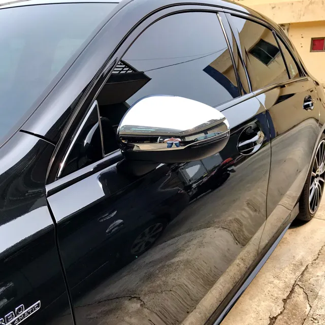 【IDFR】Benz 賓士 A-class W177 2019~on 鍍鉻銀 後視鏡蓋 外蓋飾貼(後視鏡蓋 後照鏡蓋 照後鏡蓋外蓋飾貼)
