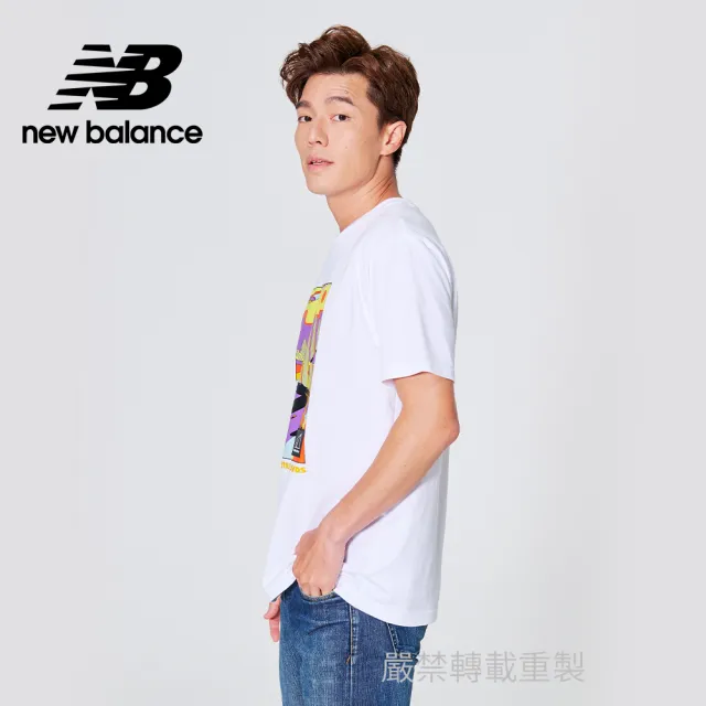 【NEW BALANCE】NB 短袖上衣_男裝_白色_MT21509WT