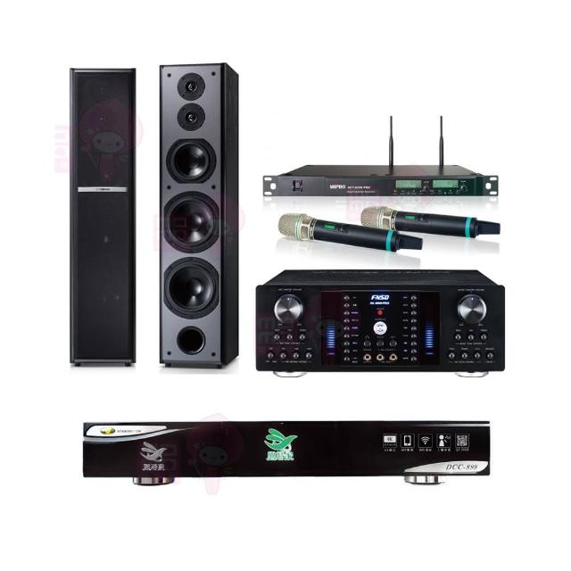 【點將家】DCC-899+FNSD AK-8800 PRO+ACT-8299PRO++TDF M6(點歌機4TB+擴大機+無線麥克風+喇叭)