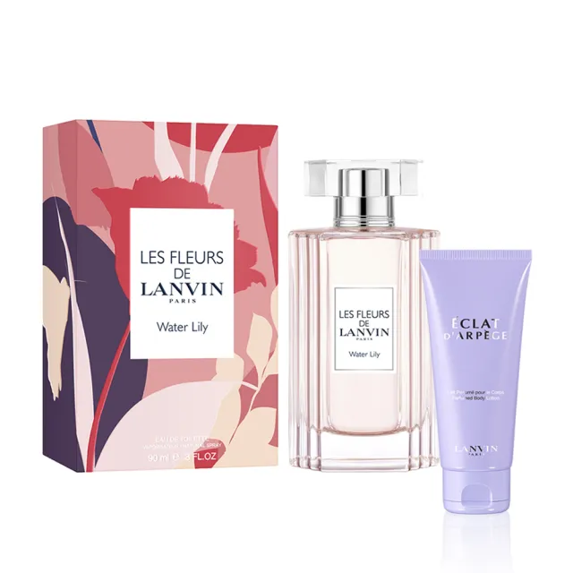 【LANVIN 浪凡】花語系列淡香水90ml任選-水色.睡蓮/豔陽.木蘭/天晴.蘭花(贈隨機身體乳100ml.專櫃公司貨)