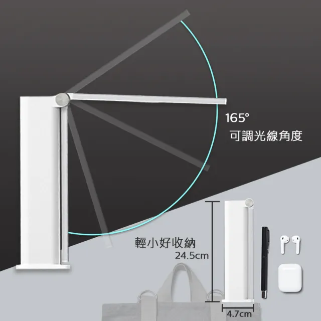 【Philips 飛利浦】酷珀 充電可攜式LED檯燈(TD02)