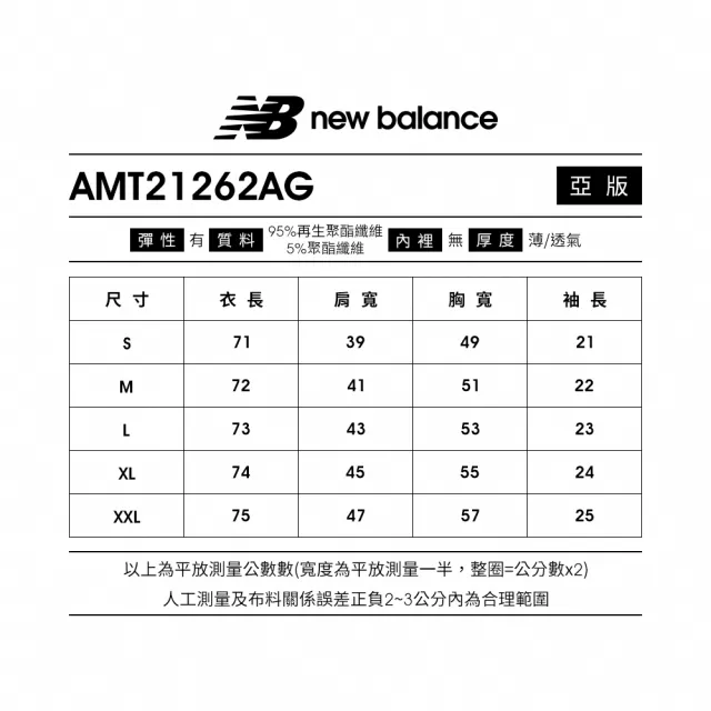 【NEW BALANCE】NB ICEX短袖T_男裝_灰色_AMT21262AG(亞版 版型正常)