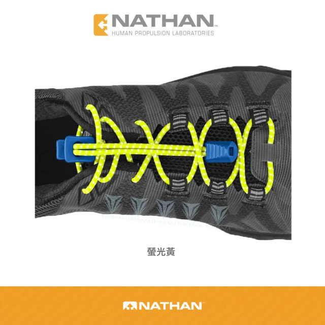 【NATHAN】反光快扣鞋帶 Reflective Lock Laces(長跑/快扣鞋帶/免綁鞋帶/反光/夜跑)