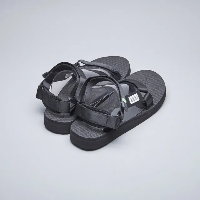 【SUICOKE】DEPA-CAB OG-022CAB 黑色 抗菌內裡 尼龍 魔鬼氈 休閒涼鞋 SK21022CABBK